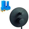 Paffoni Miscelatore ad incasso per doccia Paffoni Light con deviatore nero LIG015NO
