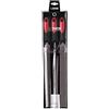 Dick F. DICK 1310250-2K Set di 3 Lime da Officina, in Sacchetto di plastica con Manico a Due componenti, Nero/Rosso, 250 mm