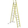 FACAL Scala a sfilo FACAL Vetroprima 2 rampe in fibra di vetro 2 x 12 gradini portata massima 150 kg EN 131 per lavori fino a 7.2 m