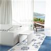 Leroy Merlin Piastrella da pavimento e rivestimento interno 60.5 x 60.5 cm Sp. 9 mm Polveri Vietresi Positano in gres porcellanato blu lucido traffico intenso (pei 4/5) R9 1.46 mq