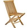 NATERIAL Sedia da giardino in teak pieghevole Antea NATERIAL, seduta in teak marrone, set da 2 pezzi