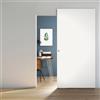 Leroy Merlin Porta scorrevole Space Lam Tonda in legno, L 101 x H 230 cm, con binario SPACE : Scorrevole esterno muro con binario invisibile