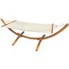 Leroy Merlin Amaca con struttura in legno telo beige