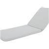 NATERIAL Cuscino per lettino in poliestere RESEAT grigio 190 x 65 x Sp 5 cm