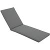 NATERIAL Cuscino per lettino in textilene TECH-OUT grigio antracite 180 x 63 x Sp 6 cm