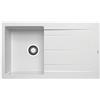 DELINIA Lavello integrato 1 vasca in granito bianco DELINIA Alazia L 50 x L 86 cm