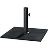 NATERIAL Base per ombrellone riempibile in acciaio nero NATERIAL L 40 x P 40 x H 33 cm