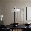 LUMICOM Lampadario Industriale Nadir bianco paralume bianco E27 Ø40cm LUMICOM