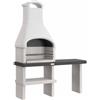 EASY GARDEN BY PALAZZETTI Barbecue fisso a legna e carbonella ORLANDO EASY GARDEN BY PALAZZETTI