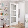 Leroy Merlin Porta battente Sati Vetrata bianco L 80 x H 210 cm sinistra