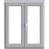 Proline Finestra in PVC bianco L 120 x H 140 cm, 2 ante apertura a destra