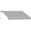 Leroy Merlin Tenda da sole a bracci estensibili, motorizzato mod. T137 M, L 2.95 x 2 m grigio cenere