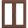 Proline Finestra in PVC rovere dorato L 120 x H 140 cm, 2 ante apertura a destra