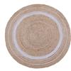 Inspire Tappeto Nils natura in juta beige e bianco, Ø150 cm