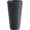 Prosperplast Vaso per piante e fiori SANDY PROSPERPLAST in polipropilene antracite H 70.8 cm Ø 39 cm