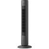 Versuni Philips ventilatore a torre Serie 5000, auto-rotante, 105 cm, telecomando, timer, 3 velocità, 3 modalità, 40W, flusso d'aria potente ma silenzioso, adatto all'aromaterapia, grigio scuro (CX5535/11)