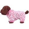 Barrageon Cani Pigiama Inverno Animale Domestico Abiti Gatti Pullover Leggero Cappotto Felpe Con Cappuccio Caldo Morbido Carino Piccolo (Rosa-M)
