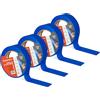Fixency - 4x Nastro Carta Imbianchino (25 mm x 50 m) I Nastro Carta per Mascheratura, Verniciatura, Ristrutturare, Pitturare I Nastro di Carta Imbianchino I Colore: Blu
