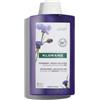 Klorane Shampoo alla Centaurea anti ingiallimento per capelli bianchi grigi biondi 400 ml