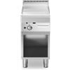 Fry Top a gas con piano LISCIO [PIANO CROMATO]. Dim.cm. 40x70x85H. - Potenza termica 5.70Kw.