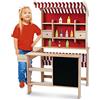 leomark supermercato di Legno per Bambini, Piccolo Mercato con Accessori, Giocattolo per la casa e la Scuola Materna, Gioco di Imitazione 84 x 64 x 117cm (LxPxA)