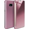 MoEx® Cover sottile compatibile con Samsung Galaxy S7 Edge | trasparente a display acceso/lucida, Oro rosato