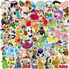 NEULEBEN Adesivi classici dei cartoni animati anni '90, 100PCS Adesivi divertenti e carini, vari adesivi nostalgici Anime Vinile impermeabile per Laptop Skateboard Bagagli, bambini e ragazzi