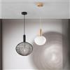 LUCE AMBIENTE DESIGN Lampadario Glamour Ripple oro paralume bianco E27 Ø32cm LUCE AMBIENTE DESIGN