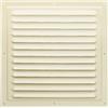 Nordborn Griglia di ventilazione in metallo, 25 x 25 cm, per interni ed esterni, montaggio con protezione dagli insetti, robusta, resistente alle intemperie (25 x 25 cm, beige)
