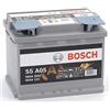 Bosch Automotive Bosch S5A05, Batteria per Auto, 60A/h, 680A, Tecnologia AGM, Adattato per Veicoli con Sistema Start/Stop