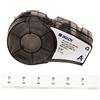 Brady Nastro in tessuto di nylon per stampanti di etichette M211 e M210 - Nastro autoadesivo - Etichette impermeabili per morsettiere - Nero su bianco (12,70 mm x 4,88 m) - M21-500-499-TB