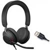 Jabra GN Cuffie Jabra Evolve2 40 SE Duo USB-A UC Stereo Cablato Nero [24189-989-999]