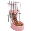 Oncpcare Mangiatoia da appendere per piccoli animali da 1 l con coperchio, scatola per mangimi per animali piccoli, mangiatoia automatica