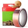 SWISSINNO Nastro di rame anti-lumache - Barriera adesiva per protezione piante - 5 m x 3 cm resistente e impermeabile