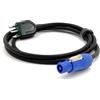 Wisdom Cavo di alimentazione Powercon blu con spina italiana 16A 1mt