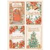 Carta di riso All Around Christmas 4 cards Stamperia
