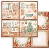 Carta Scrap All Around Christmas 4 cards Stamperia