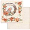Carta Scrap All Around Christmas ghirlanda Stamperia