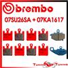 Brembo Pastiglie Freno BREMBO Ant. SA + Post. CC PER KAWASAKI ZX6R NINJA 636 2005 2006