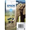 EPSON CARTUCCIA CIANO-CHIARO CLARIA PHOTO HD SERIE 24 ELEFANTE