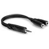 Hosa YMM-232, Y Cable, 3.5 mm TRS to Dual 3.5 mm TRSF