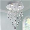 BESTIER moderno lampadario di cristallo goccia di pioggia illuminazione montaggio a filo plafoniera a LED apparecchio lampada a sospensione per sala da pranzo bagno camera da letto soggiorno