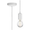 Knightsbridge E27 8270L - Set di ciondoli contemporanei, 1,8 m, colore: Bianco opaco