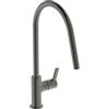 Ideal Standard - Gusto Miscelatore cucina, Bocca alta tonda, con cartuccia FirmaFlow, bocca girevole a 360°, facile da installare con fissaggio EasyFix+, Magnetic Grey