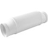 La Ventilazione STK125B Silenziatore acustico eccentrico per cappe e canalizzazioni ø 125 mm. colore bianco.