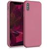 kwmobile Custodia Compatibile con Apple iPhone X Cover - Back Case per Smartphone in Silicone TPU - Protezione Gommata - rosa scuro
