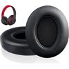 Link Dream Cuscinetti Auricolari Di Ricambio per Beats Studio 3 e Studio 2, Cuscinetti per Cuffie con Morbida Pelle Proteina/Memory Foam/Nastro Adesivo Forte (Nero)