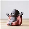 MonLiya Statuetta in Ceramica a Forma di Monaco di Buddha, Decorazione Creativa per Bambini, Bambole, Ornamenti, Regalo Cinese Delicato, Arte e Artigianato
