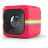 Polaroid Cube+ 1440p Mini Lifestyle Action Camera con Wi-Wi e Stabilizzatore d'Immagine, Rosso
