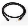YOSSEE 1.5m Tubo Doccia Flessibile Nero PVC Di Ricambio Universale, Antipiega E A Prova Di Perdite E Resistente Ad Alta Temperatura Connettore In Ottone